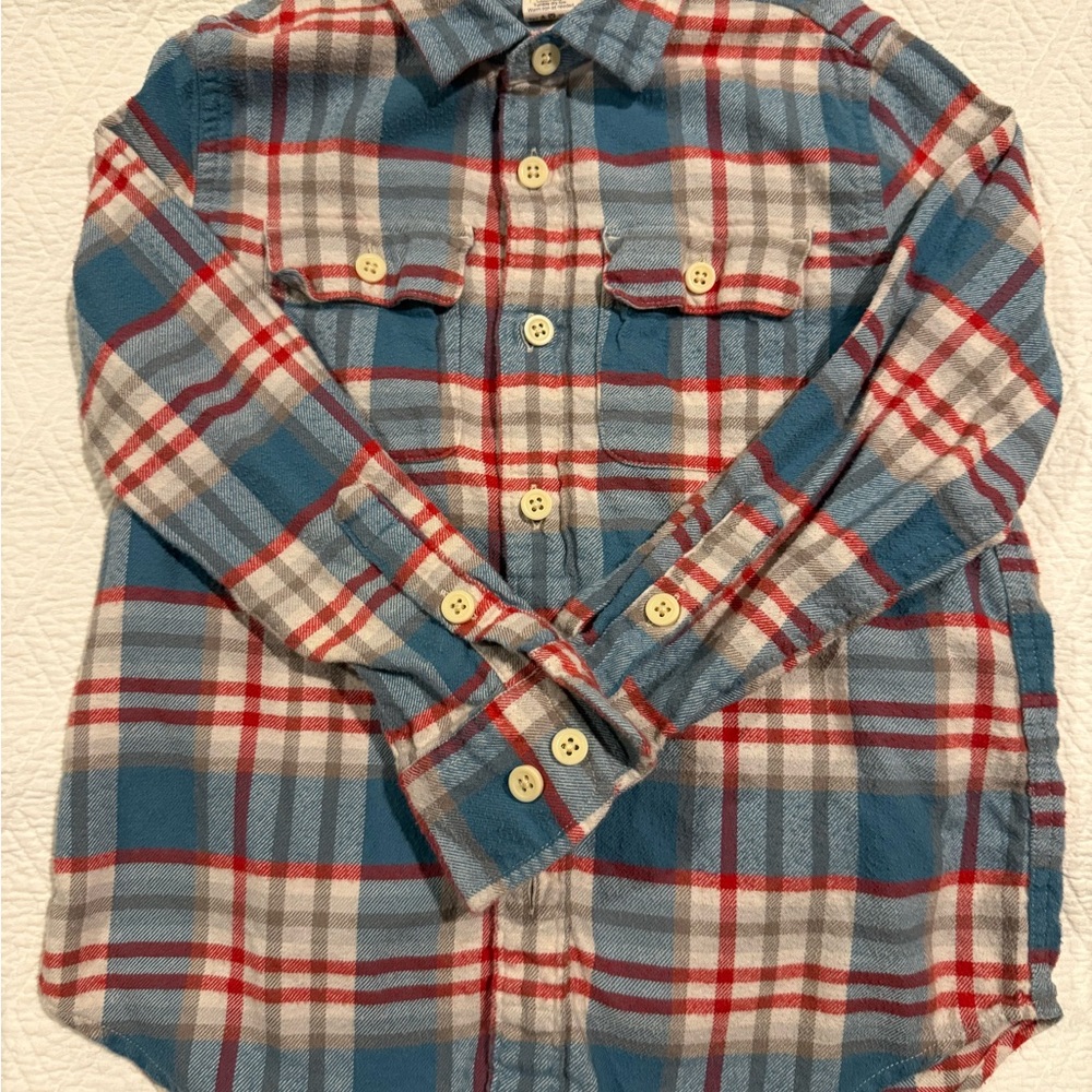 Crewcuts Red and Blue Plaid Shirt